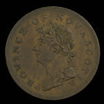 Canada, Province de la Nouvelle-Écosse, 1/2 penny <br /> 1823