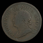 Canada, Province de la Nouvelle-Écosse, 1 penny <br /> 1824