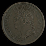 Canada, Province de la Nouvelle-Écosse, 1 penny <br /> 1824