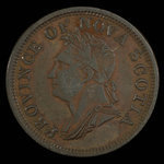 Canada, Province de la Nouvelle-Écosse, 1 penny <br /> 1832