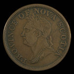 Canada, Province de la Nouvelle-Écosse, 1 penny <br /> 1832