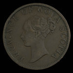 Canada, Province de la Nouvelle-Écosse, 1/2 penny <br /> 1843