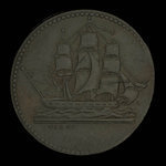 Canada, inconnu, 1/2 penny <br /> 1835