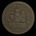 Canada, inconnu, 1/2 penny <br /> 1838