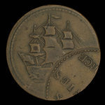 Canada, inconnu, 1/2 penny <br /> 1838