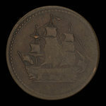 Canada, inconnu, 1/2 penny <br /> 1838