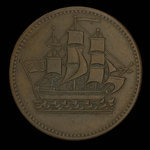 Canada, inconnu, 1/2 penny <br /> 1835