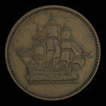 Canada, inconnu, 1/2 penny <br /> 1835