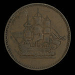 Canada, inconnu, 1/2 penny <br /> 1835