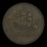 Canada, inconnu, 1/2 penny <br /> 1835