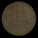 Canada, inconnu, 1/2 penny <br /> 1835