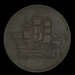 Canada, inconnu, 1/2 penny <br /> 1835