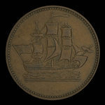 Canada, inconnu, 1/2 penny <br /> 1835