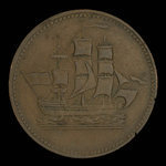 Canada, inconnu, 1/2 penny <br /> 1835