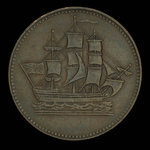 Canada, inconnu, 1/2 penny <br /> 1835