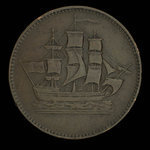 Canada, inconnu, 1/2 penny <br /> 1835