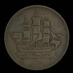 Canada, inconnu, 1/2 penny <br /> 1835