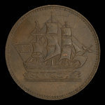 Canada, inconnu, 1/2 penny <br /> 1835