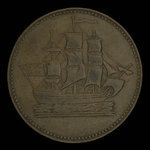 Canada, inconnu, 1/2 penny <br /> 1835