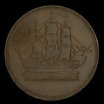 Canada, inconnu, 1/2 penny <br /> 1835