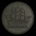 Canada, inconnu, 1/2 penny <br /> 1835