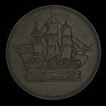Canada, inconnu, 1/2 penny <br /> 1835