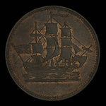 Canada, inconnu, 1/2 penny <br /> 1835