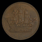 Canada, inconnu, 1/2 penny <br /> 1835