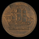 Canada, inconnu, 1/2 penny <br /> 1835