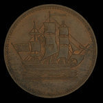 Canada, inconnu, 1/2 penny <br /> 1835
