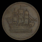 Canada, inconnu, 1/2 penny <br /> 1835