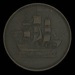 Canada, inconnu, 1/2 penny <br /> 1835