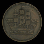 Canada, inconnu, 1/2 penny <br /> 1835