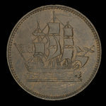 Canada, inconnu, 1/2 penny <br /> 1835