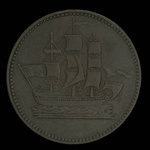 Canada, inconnu, 1/2 penny <br /> 1835