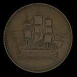 Canada, inconnu, 1/2 penny <br /> 1835