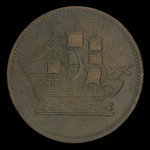 Canada, inconnu, 1/2 penny <br /> 1835