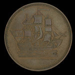 Canada, inconnu, 1/2 penny <br /> 1835