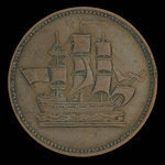 Canada, inconnu, 1/2 penny <br /> 1835