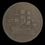 Canada, inconnu, 1/2 penny <br /> 1835