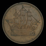 Canada, inconnu, 1/2 penny <br /> 1835