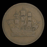 Canada, inconnu, 1/2 penny <br /> 1835