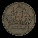 Canada, inconnu, 1/2 penny <br /> 1835