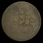 Canada, inconnu, 1/2 penny <br /> 1835