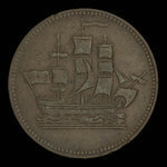 Canada, inconnu, 1/2 penny <br /> 1835