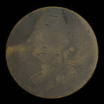 Canada, inconnu, 1/2 penny <br /> 1838