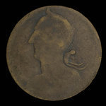 Canada, inconnu, 1/2 penny <br /> 1838