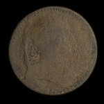 Canada, inconnu, 1/2 penny <br /> 1838