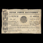 Canada, Neil Doherty, 7 1/2 pence <br /> 8 septembre 1837