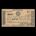Canada, Ign. Dumouchelle, 15 sous <br /> 2 août 1837